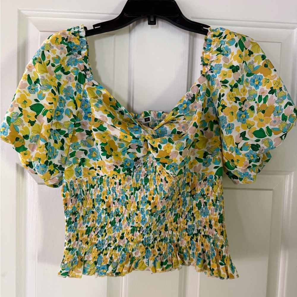 Floral Smocked Women's Top
